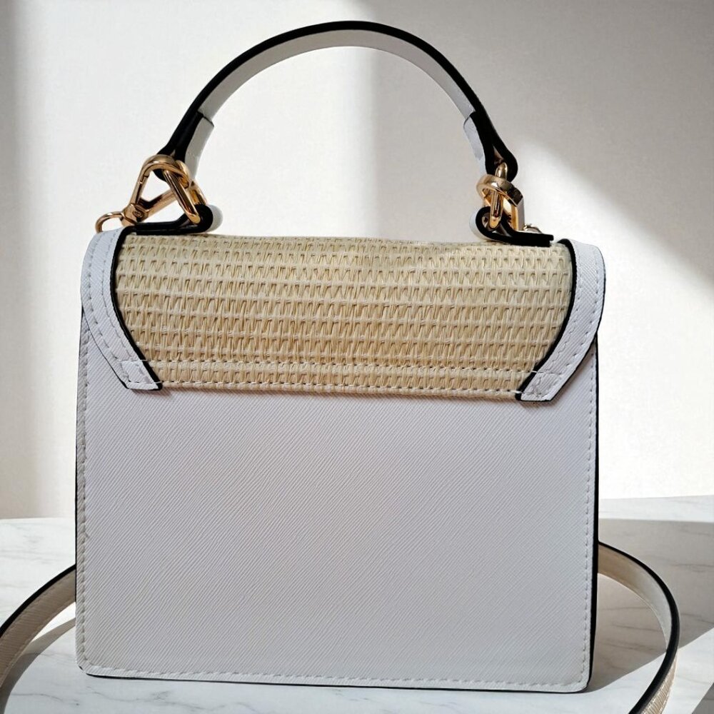 Aldo Pink/White/Beige Floral Canvas Mini Crossbody NWT - Picture 11 of 11